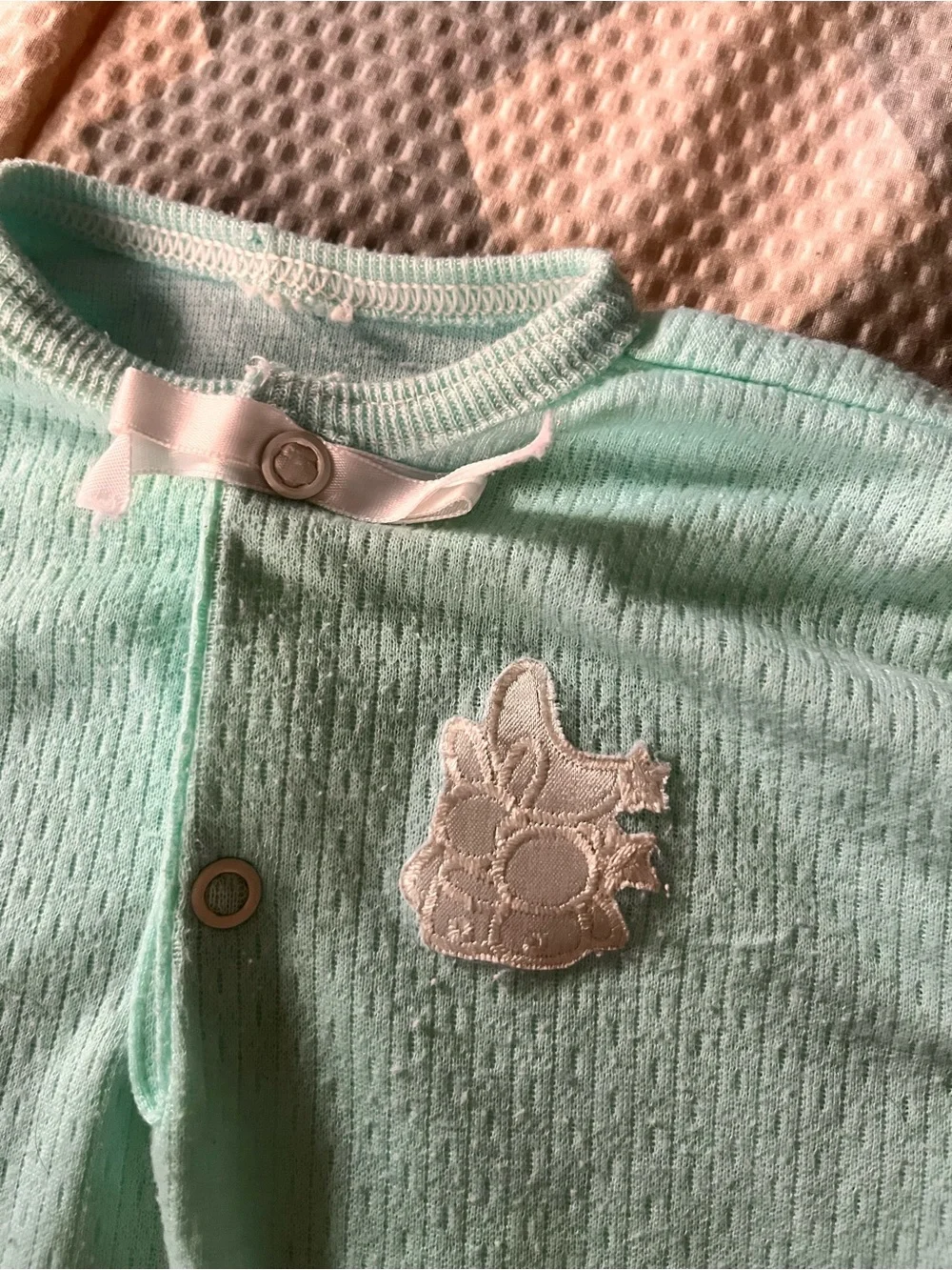 Soft Mint Blue Infant Sleep Sack - Cozy Long Sleeve Pajama Gown